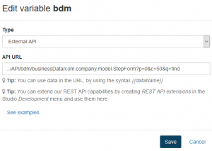 Custom Widget for BDM Download CSV