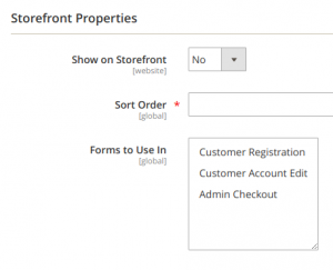 Magento customer attributes